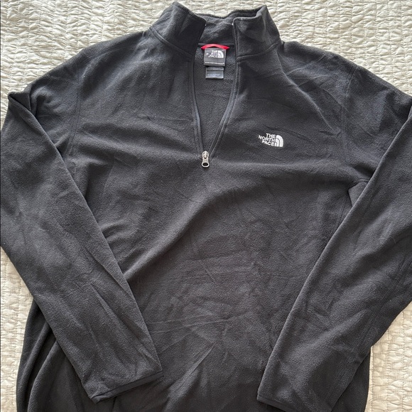The North Face Men's Gray Zip-Up Sweater - Picture 1 of 2